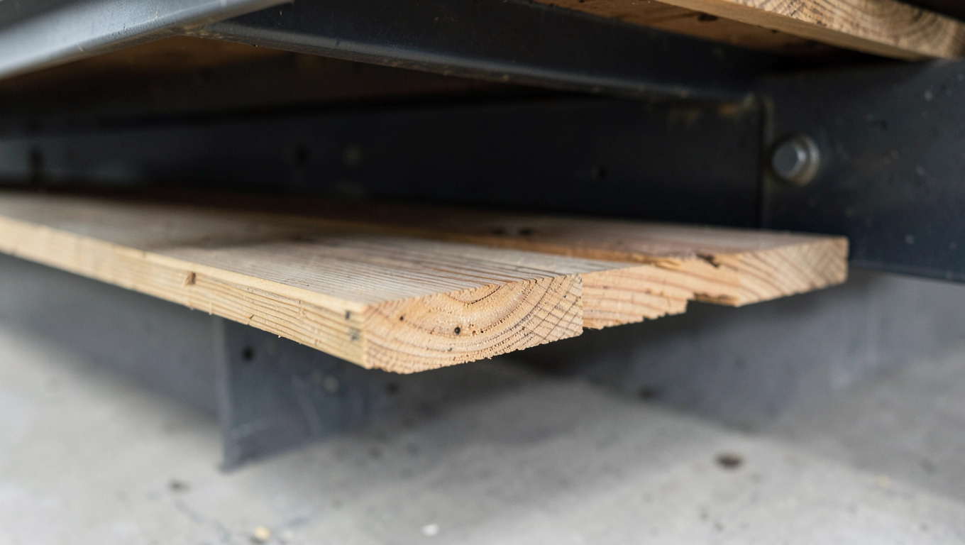 Cena trepów widocznych od spodu na stali