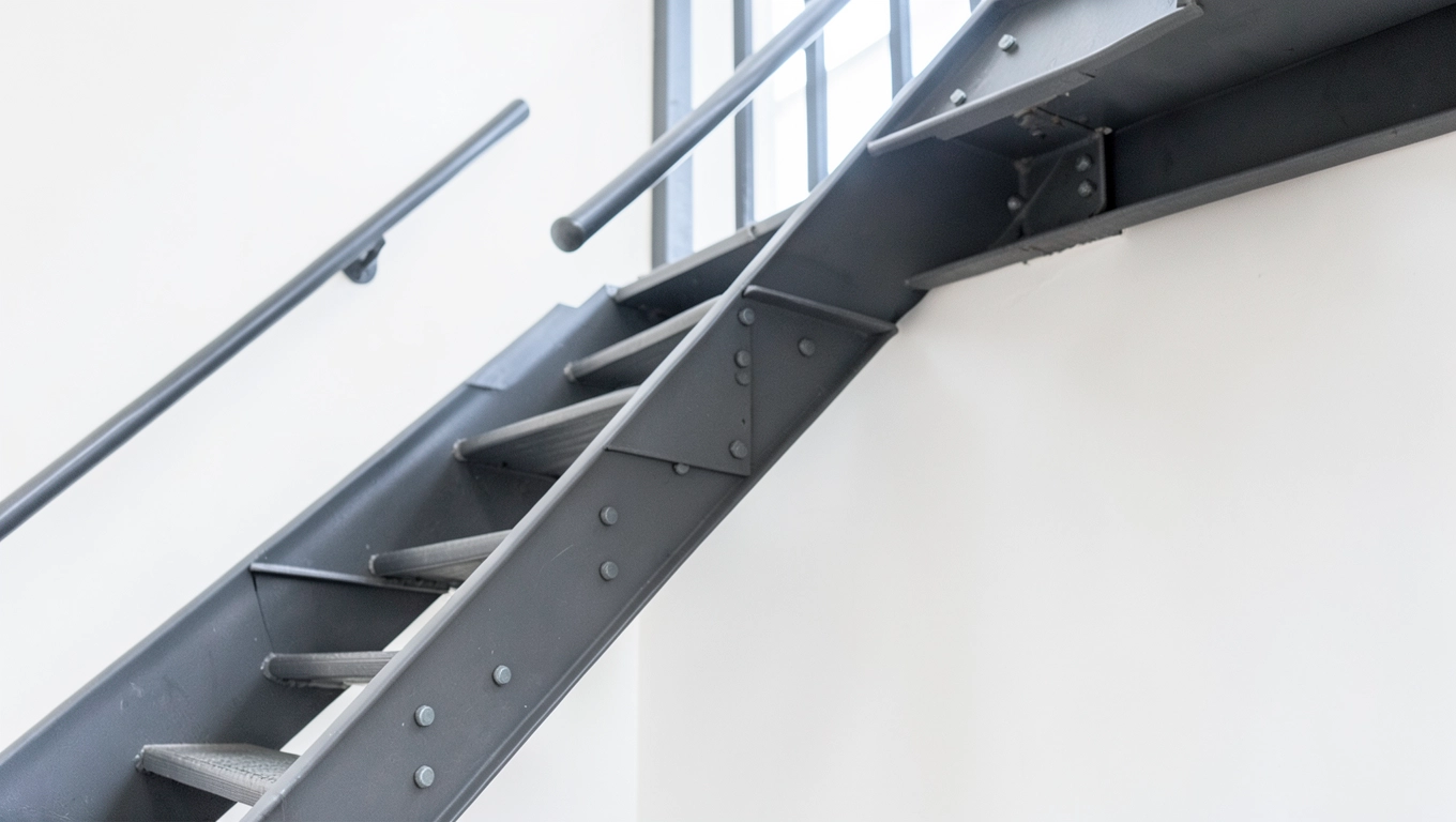 Oszczędności na montażu schodów na konstrukcji stalowej