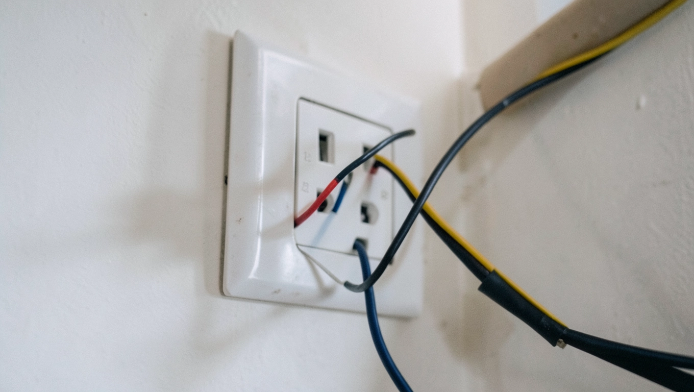 Przewody podróżników w wyłączniku schodowym