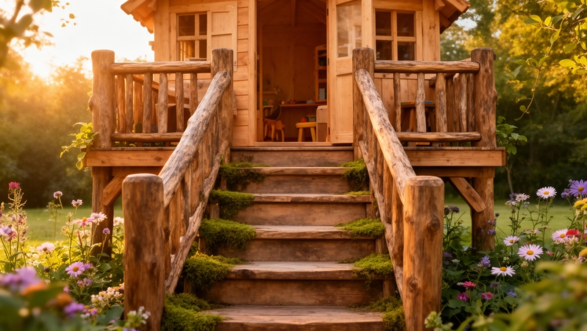 Schody do domku dla dzieci