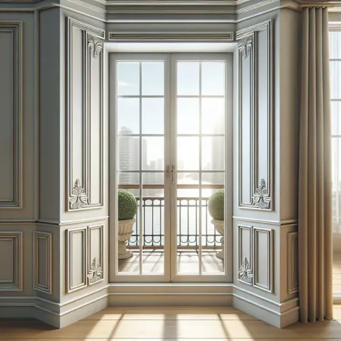 jak wykończyć panele przy oknie balkonowym