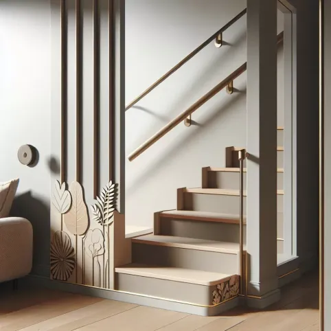 jak wykończyć schody przy ścianie