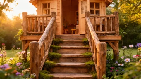Schody do domku dla dzieci