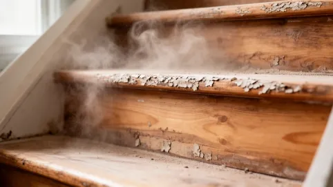 Szlifowanie schodów drewnianych