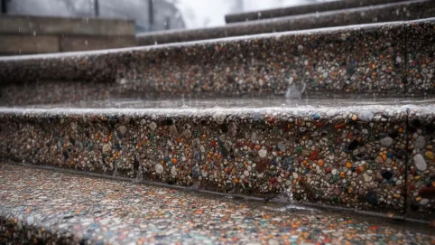 Tynk mozaikowy na schody